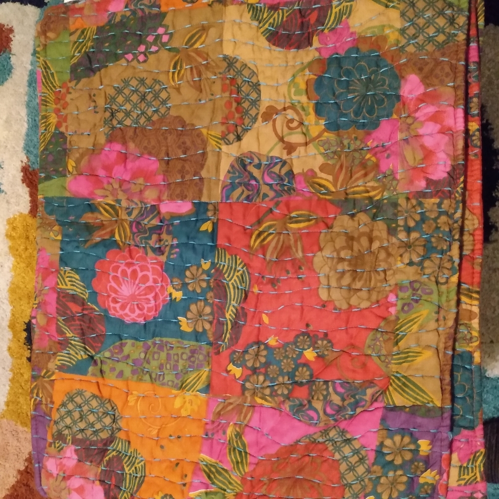 3 boho cotton standard size pillow shams